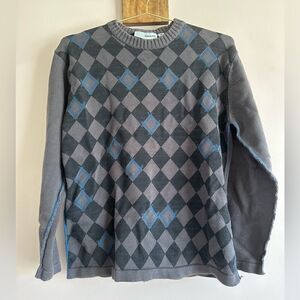 Vintage Adolfo Men’s Argyle Sweater || size Medium
